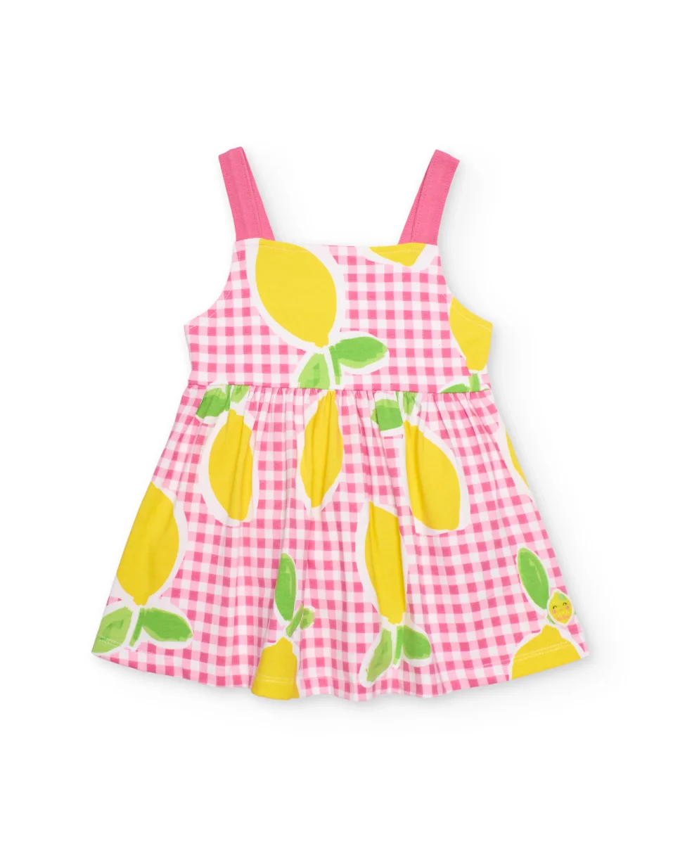 Vestido de niña de punto con falda evasé - Imagen 3