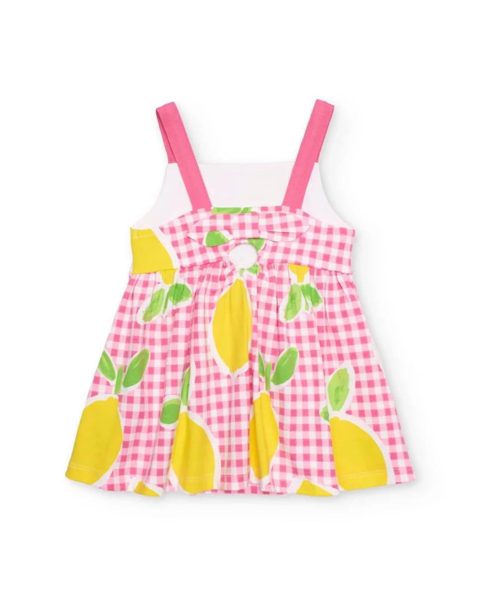 Vestido de niña de punto con falda evasé - Imagen 4