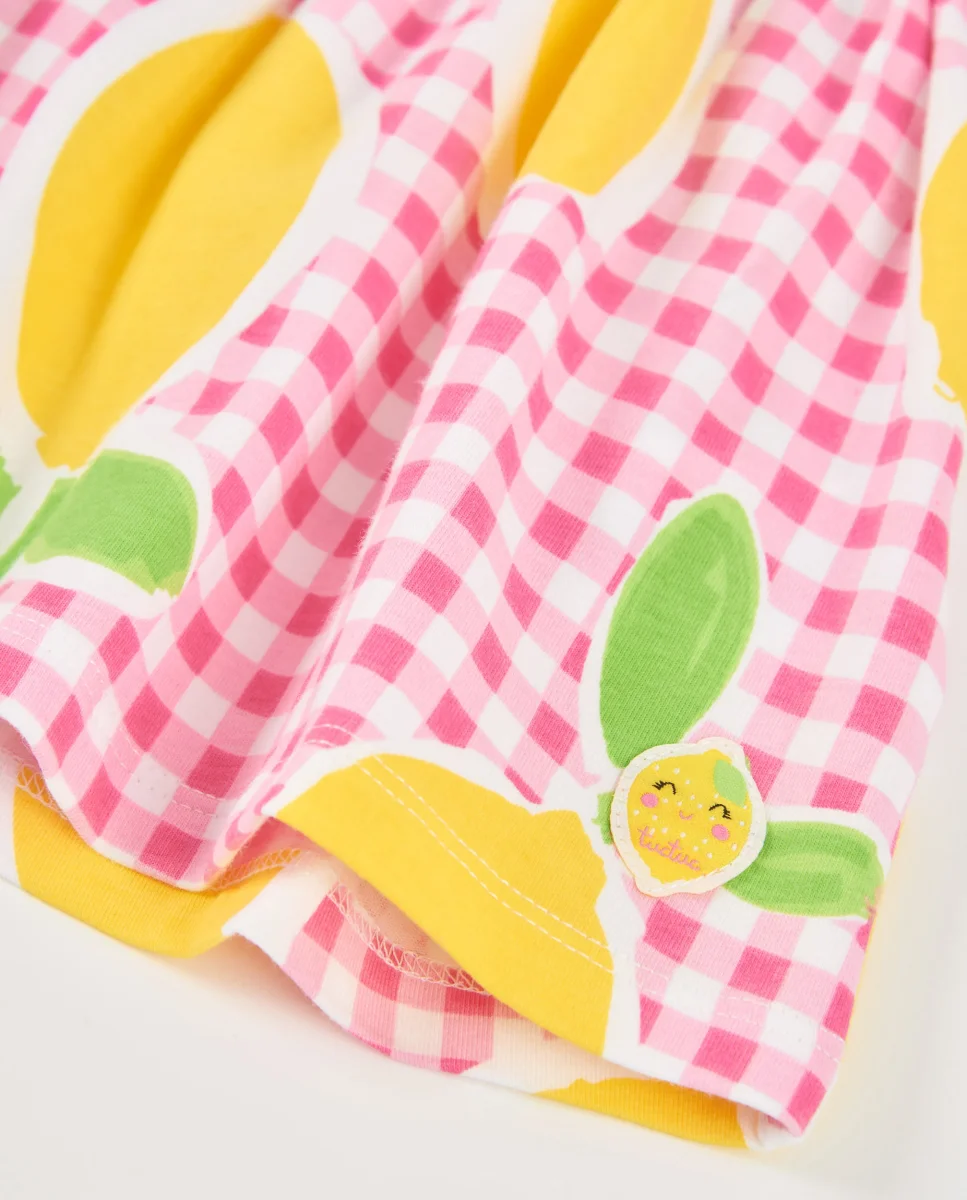 Vestido de niña de punto con falda evasé - Imagen 6