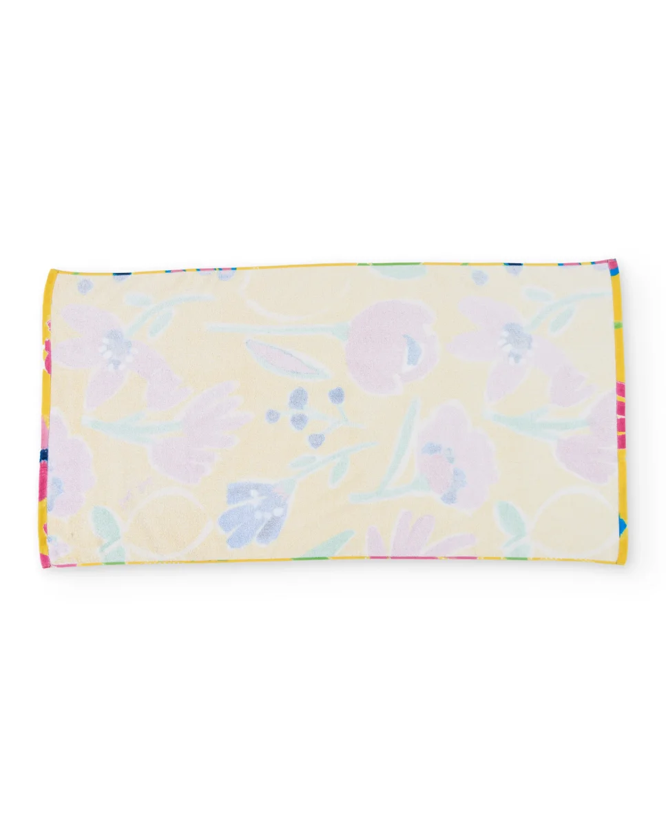Toalla de niña de punto y estampado floral - Imagen 3