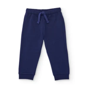 Pantalones de niño de punto y cintura elástica con cordon