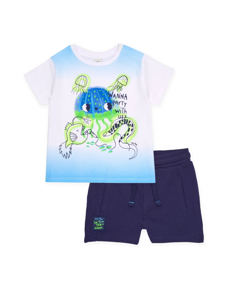Conjunto de niño de punto con inspiración marina - Imagen 2