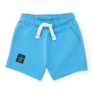 Bermuda de niño de punto y bolsillos frontales