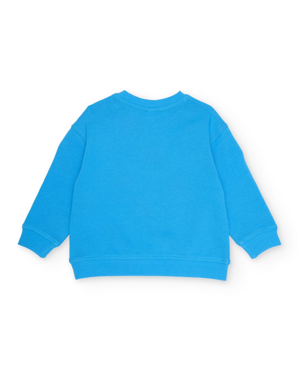 Sudadera de niño de punto con cierre en hombro - Imagen 3