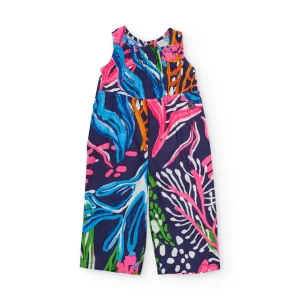 Mono de niña de plana con estampado marino