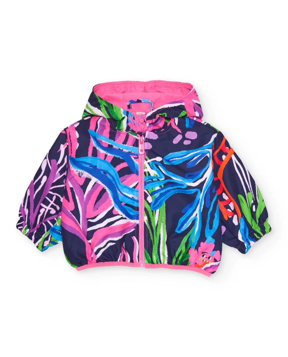 Chaqueta de niña de plana con capucha - Imagen 2