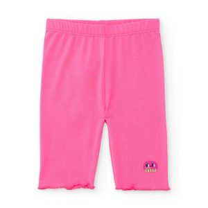 Leggings de niña de punto con motivo bordado