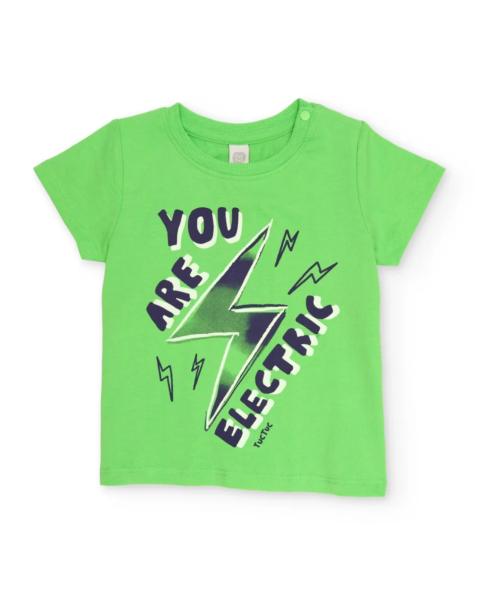 Camiseta de niño de punto y estampado frontal - Imagen 2