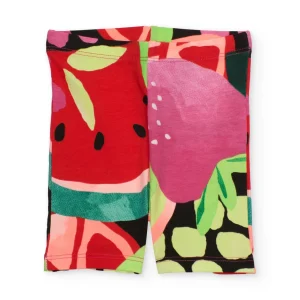 Leggings de niña de punto con diseño de frutas