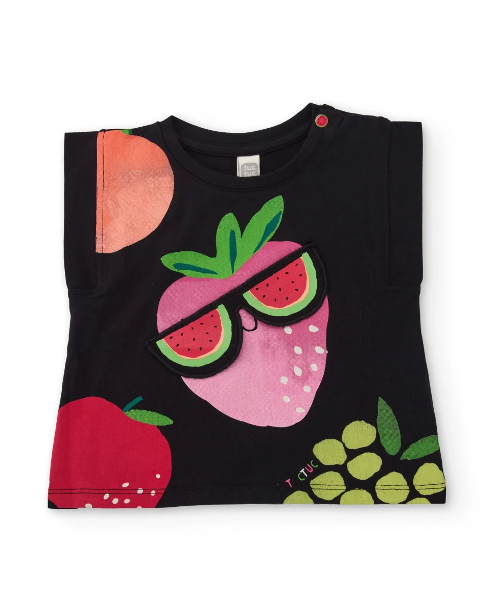 Conjunto de niña de punto con gafas aplicadas - Imagen 3