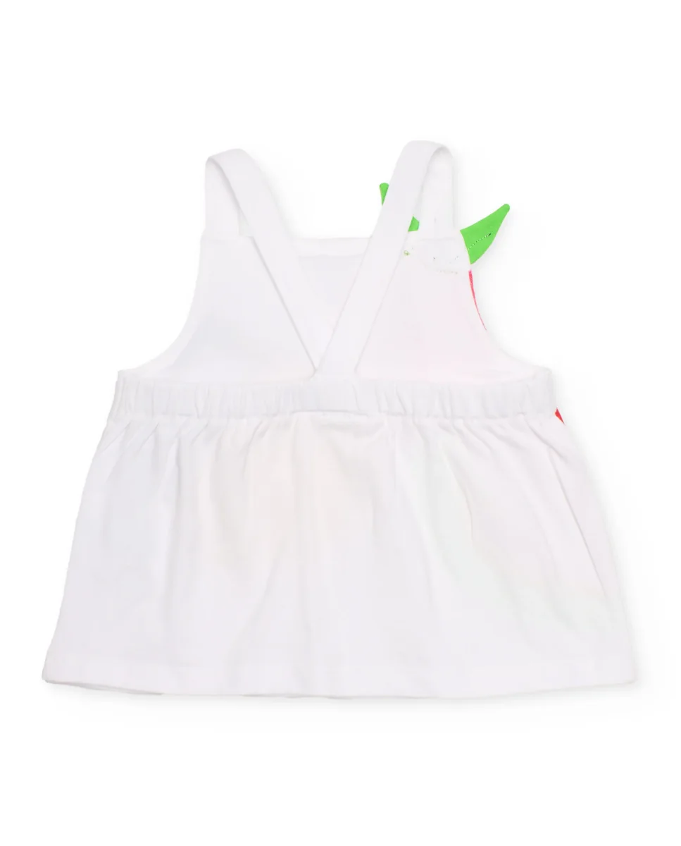 Camiseta de niña de punto con hojitas en relieve - Imagen 3