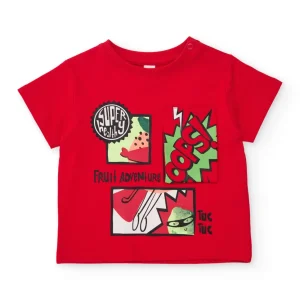 Camiseta de niño de punto con estilo cómic