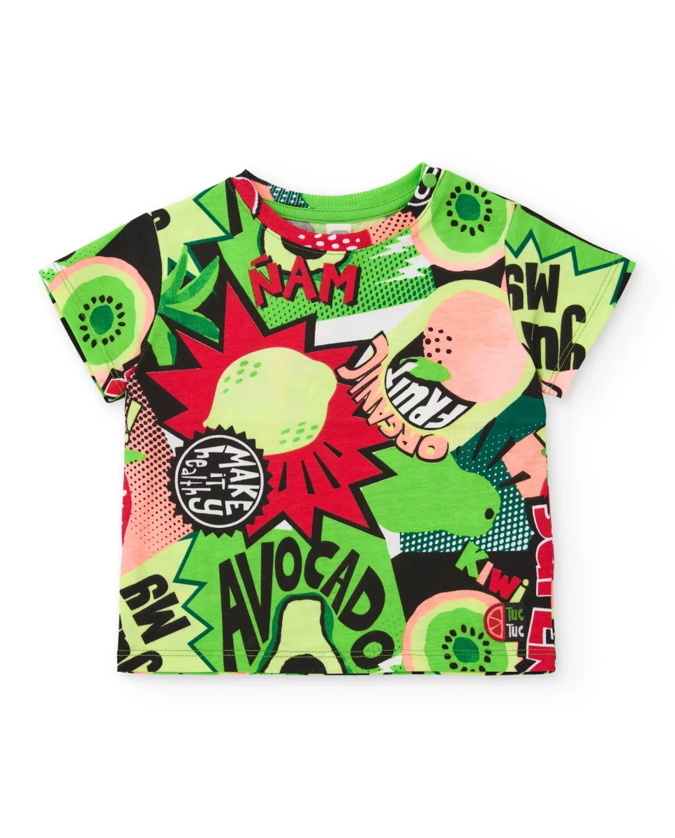 Conjunto de niño de punto con estilo cómic - Imagen 3