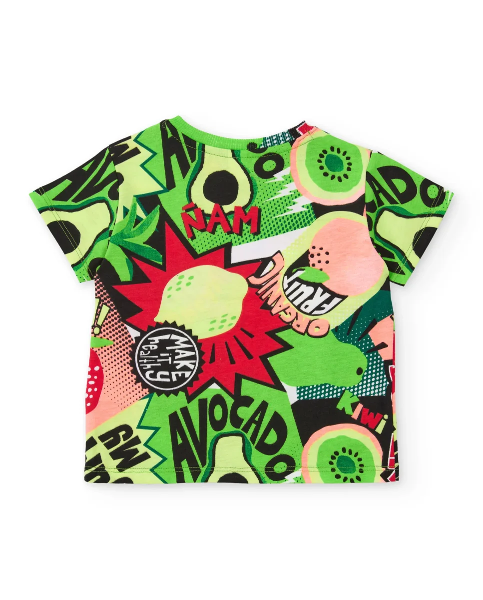 Conjunto de niño de punto con estilo cómic - Imagen 5