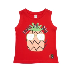 Camiseta de niño de punto con diseño de piña
