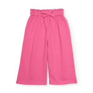 Pantalones de niña de punto y diseño culotte