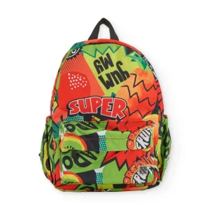 Mochila de niño de plana con múltiples bolsillos