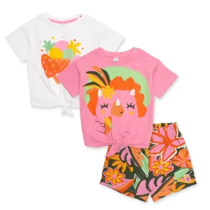 Conjunto de niña de punto de tres piezas