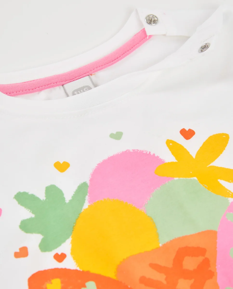 Camiseta de niña de punto con nudo frontal - Imagen 4