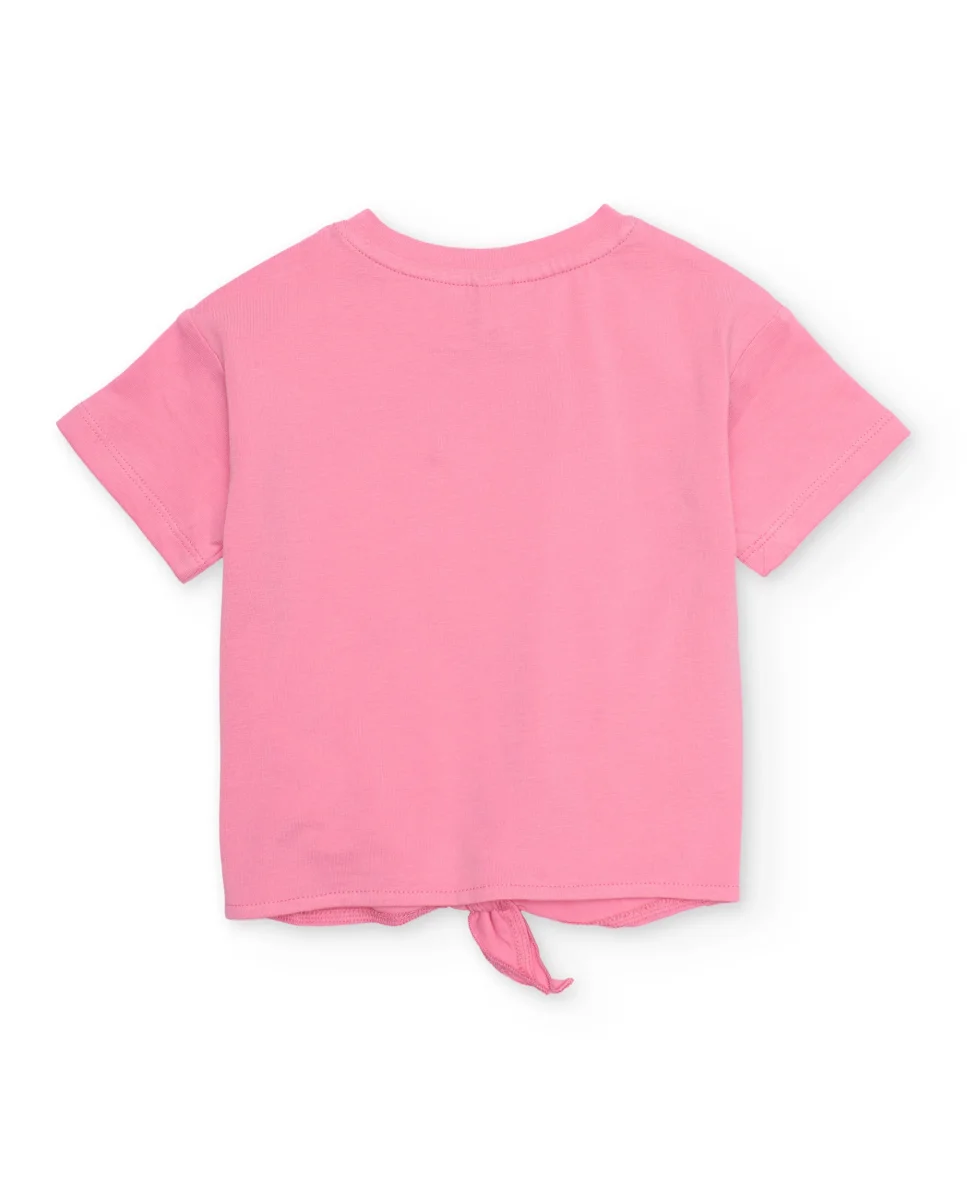 Camiseta de niña de punto con nudo delantero - Imagen 3