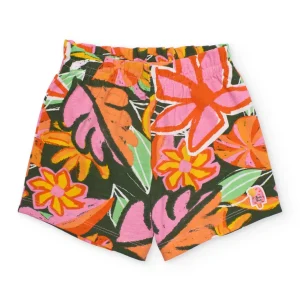 Short de niña de punto y tejido ligero