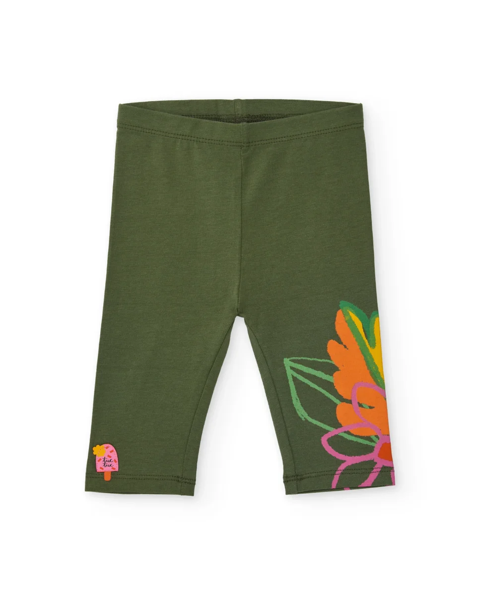 Conjunto de niña de punto y estampado colorido - Imagen 4