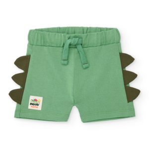 Bermuda de niño de punto con detalles en relieve