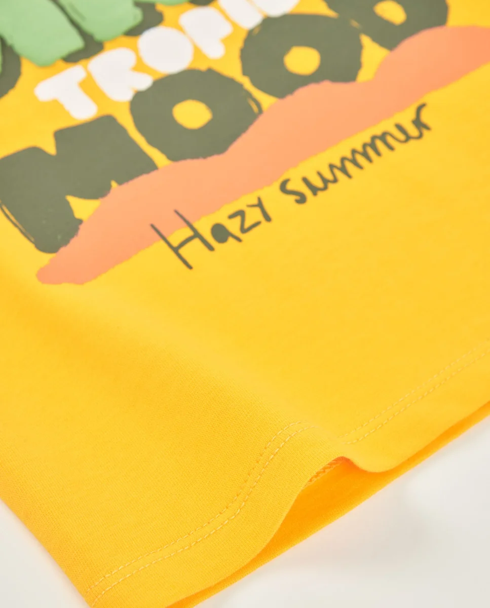 Camiseta de niño de punto con estampado frontal - Imagen 5