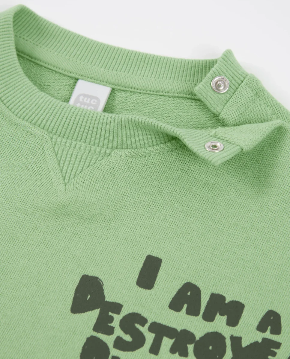 Sudadera de niño de punto con apliques en relieve - Imagen 4