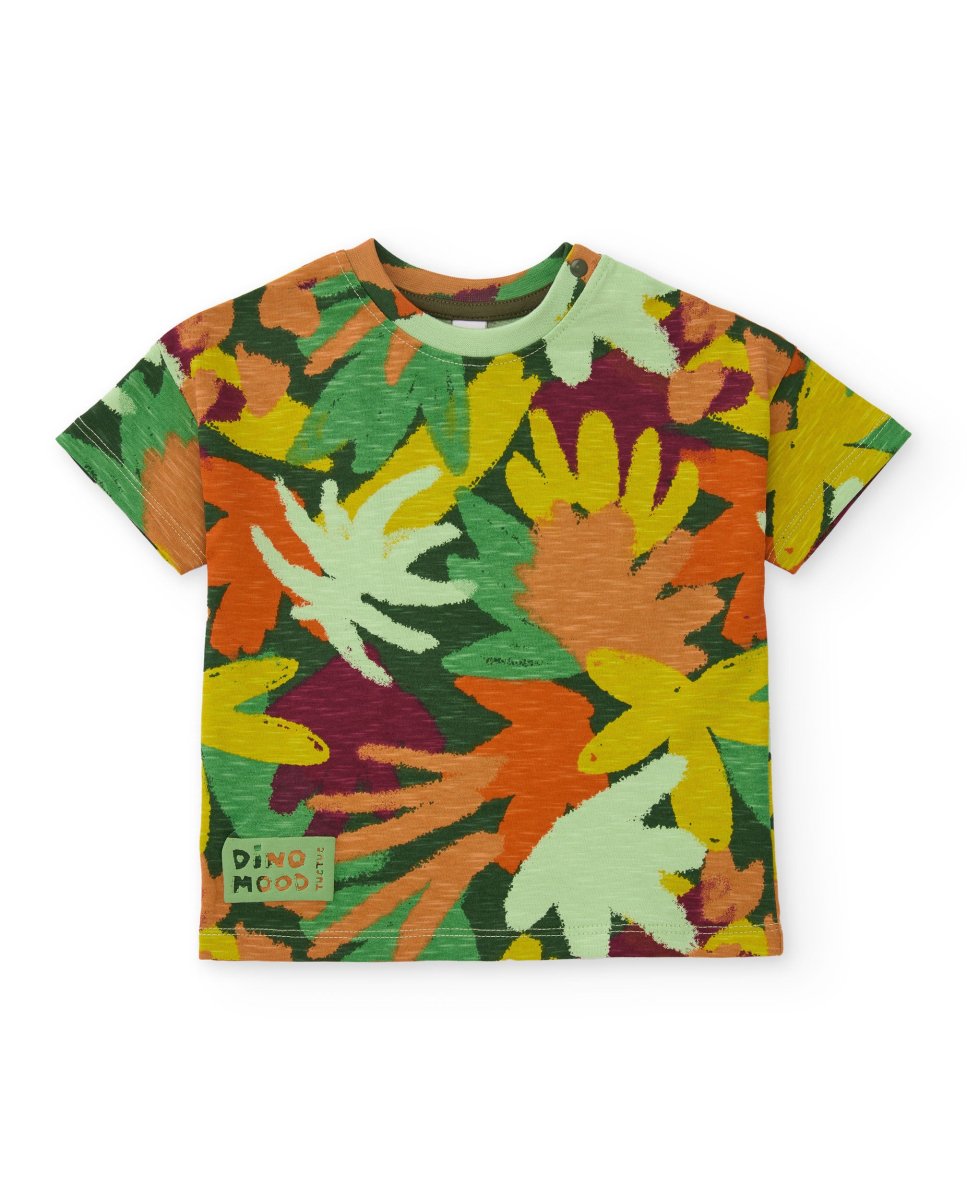 Camiseta de niño de punto con estampado integral - Imagen 3