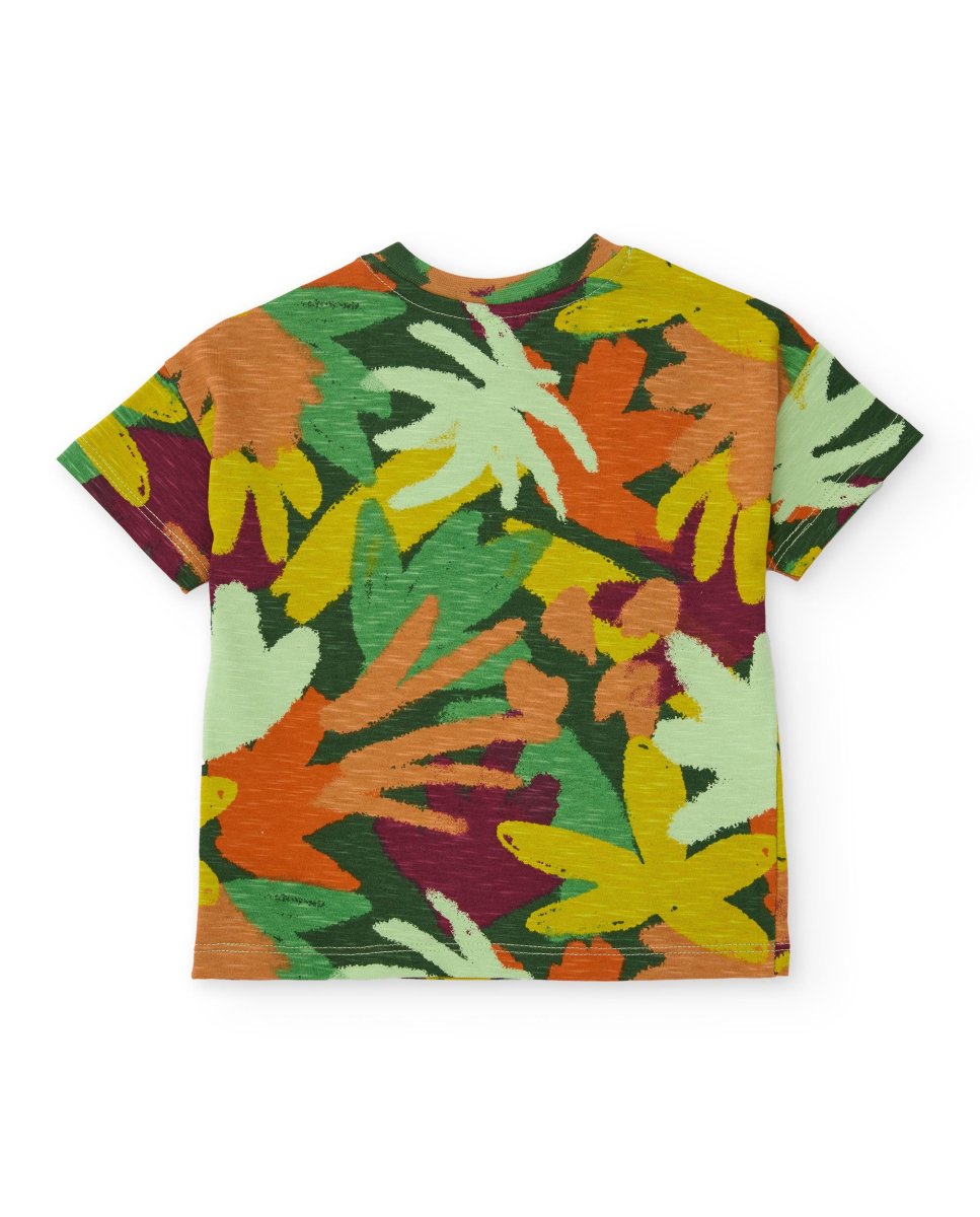 Camiseta de niño de punto con estampado integral - Imagen 4
