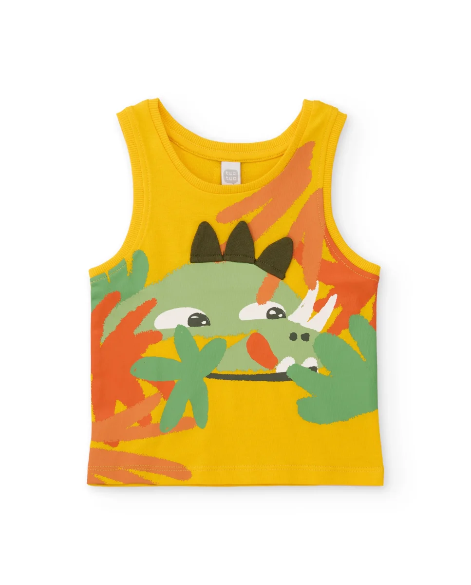 Camiseta de niño de punto y tirantes - Imagen 3