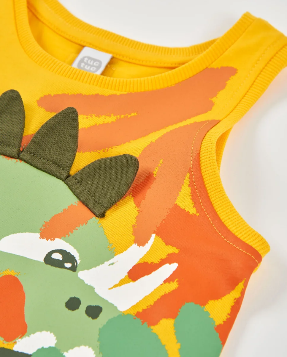 Camiseta de niño de punto y tirantes - Imagen 6
