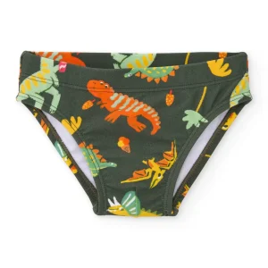 Bañador de niño de punto y tejido elástico