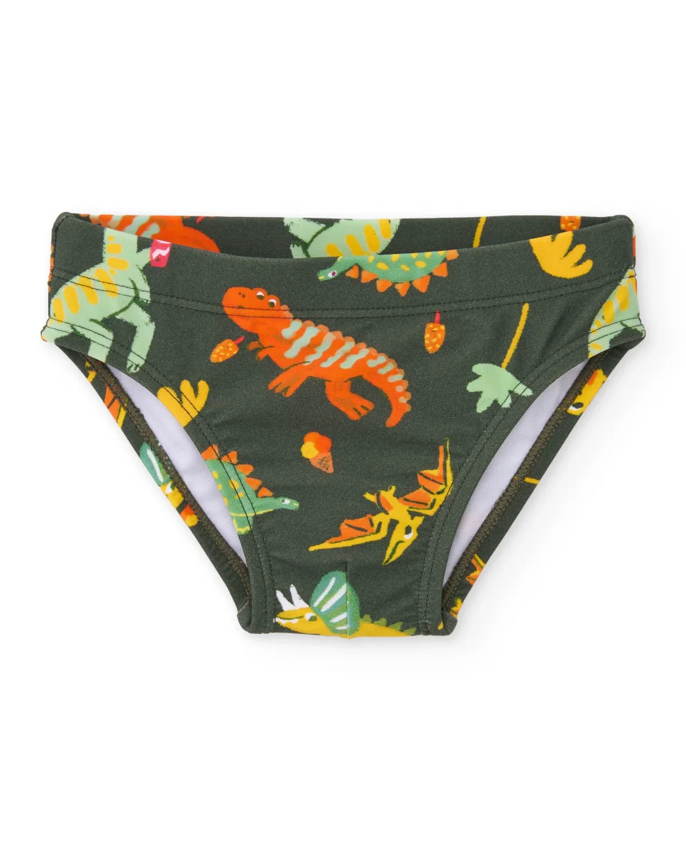 Bañador de niño de punto y tejido elástico - Imagen 2