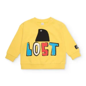 Sudadera de niño de punto con detalle en relieve