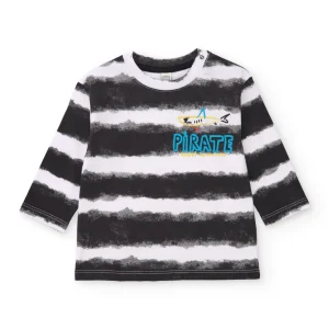Camiseta de niño de punto con motivo pirata