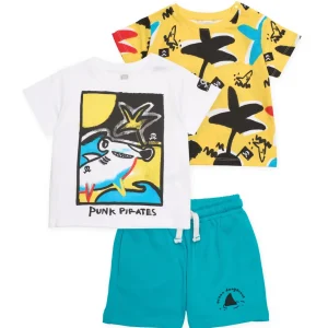 Conjunto de niño de punto de tres piezas