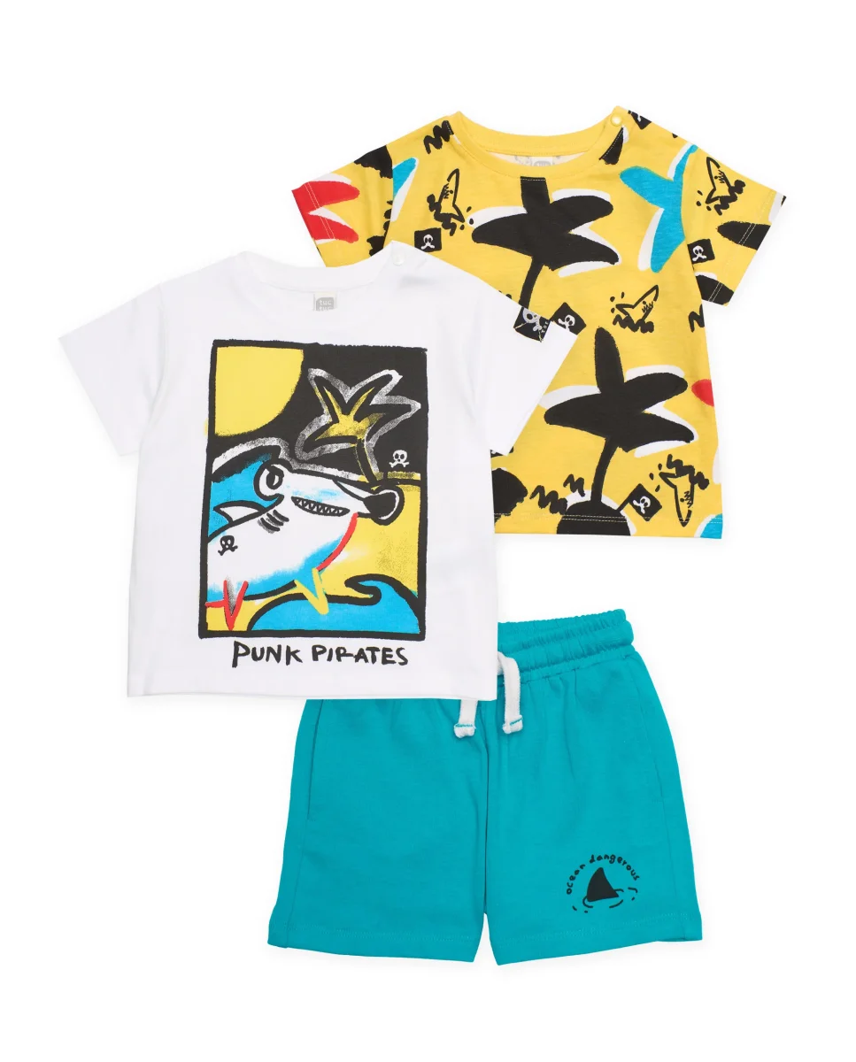 Conjunto de niño de punto de tres piezas