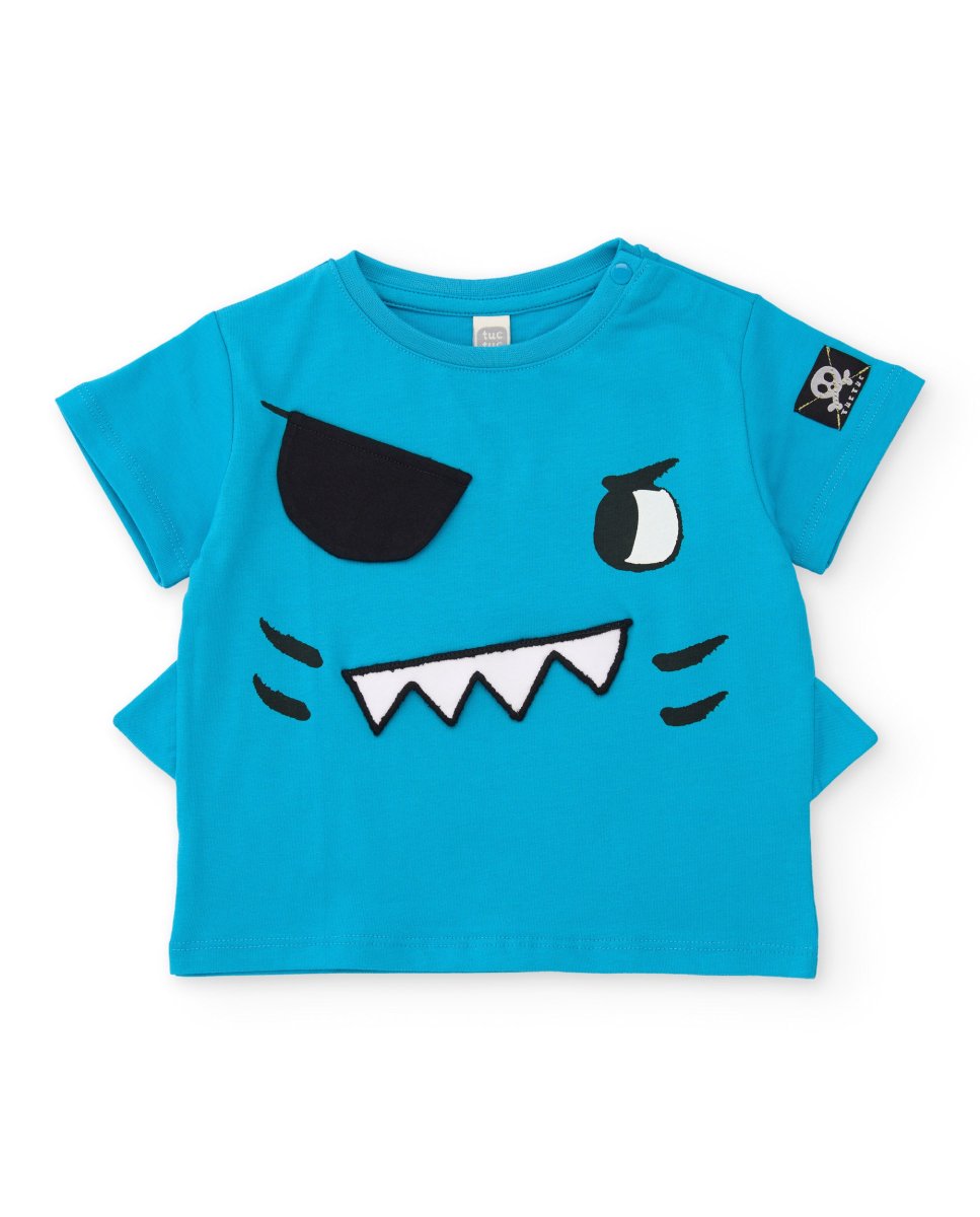 Camiseta de niño de punto con aletas laterales - Imagen 2
