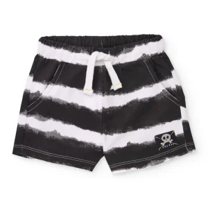 Bermuda de niño de punto con diseño de rayas