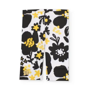 Leggings de niña de punto con estampado integral