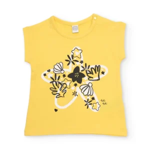 Camiseta de niña de punto con diseño estrellas de mar
