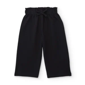 Pantalones de niña de punto y cintura elástica