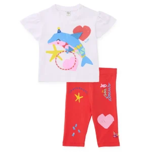 Conjunto de niña de punto y diseño delfín
