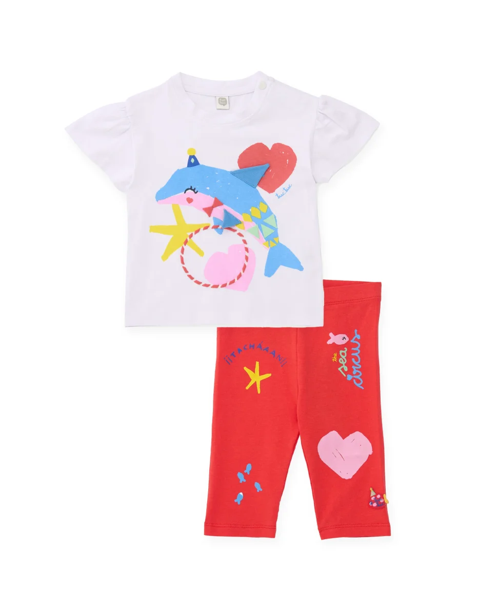 Conjunto de niña de punto y diseño delfín - Imagen 2