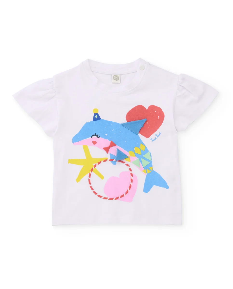 Conjunto de niña de punto y diseño delfín - Imagen 3