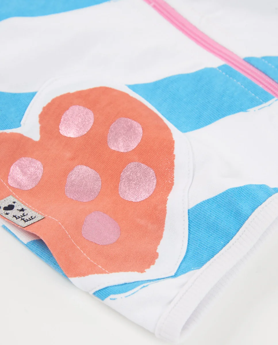 Sudadera de niña de punto y cierre de cremallera - Imagen 5