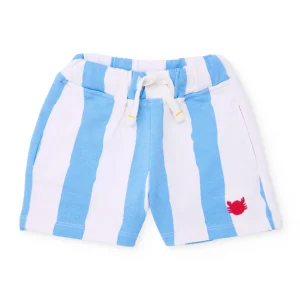 Bermuda de niño de punto y bordado decorativo