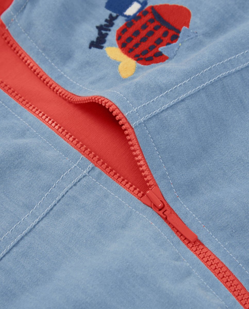 Chaqueta de niño de plana y denim suave - Imagen 5